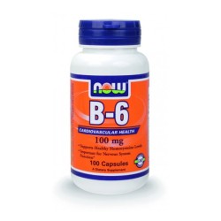 Bιταμίνη -Β6 100 mg - 100 Caps  NOW