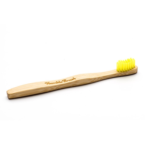 Οδοντόβουρτσα Παιδική Πολύ Μαλακή από Μπαμπού Κίτρινη, Humble Brush