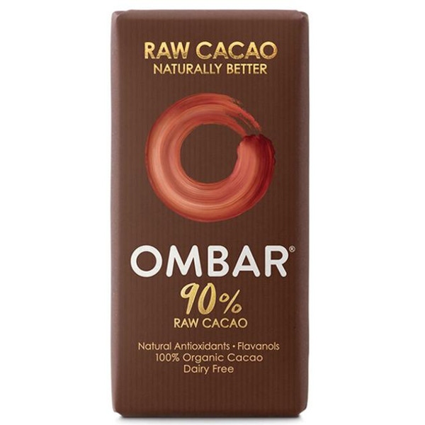 Βιολογική Σοκολάτα Ωμοφαγική με 90% Κακάο 38γρ., Ombar