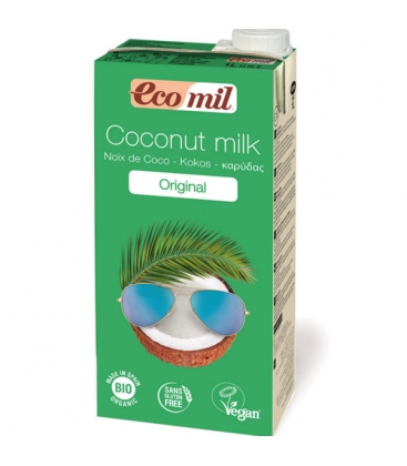 Βιολογικό Γάλα Καρύδας με Σιρόπι Αγαύης Bio 1lt, Ecomil
