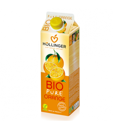 Βιολογικός Χυμός Πορτοκάλι 100% Bio 1 lt., Hollinger
