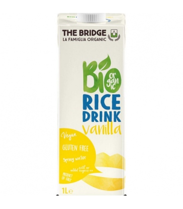 Βιολογικό Ρόφημα Ρυζιού με Γεύση Βανίλια 1lt Bio The Bridge 