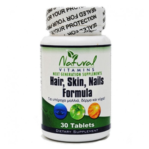 Hair Nail & Skin Complex (Για Μαλλιά, Δέρμα & Νύχια) 30 Natural Vitamins