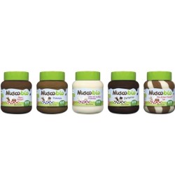 Βιολογική Δίχρωμη Πραλίνα Φουντουκιού Nuscobio 400 γρ. Bio Brinkers