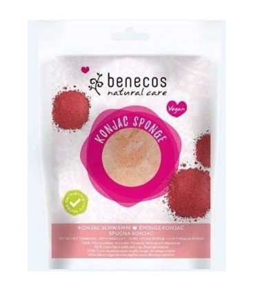 Σφουγγάρι Konjac Red Clay Benecos