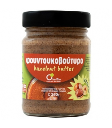 Φουντουκοβούτυρο Βιολογικό, Ελληνικό 250 γρ., Bio Όλα Βιο