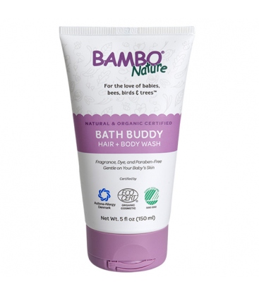 Βιολογικό Παιδικό Αφροντούζ & Σαμπουάν Bath Buddy Hair & Body Wash, 150ml, Bambo Nature