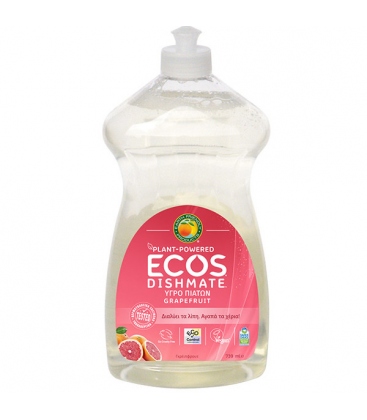 Βιολογικό Υγρό Πιάτων με Bio Γκρεϊπφρουτ 739ml, Ecos - Earth Friendly