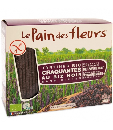 Βιολογικά Τραγανά Κράκερς από Κστανό Ρύζι,150 γρ., Bio, Le Pains Des Fleurs