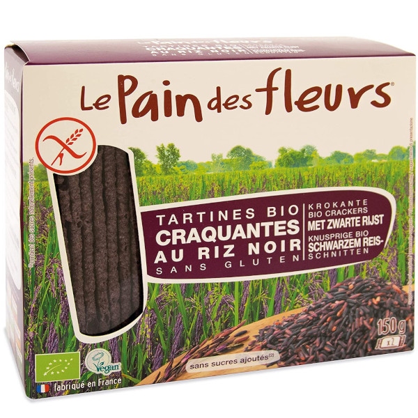 Βιολογικά Τραγανά Κράκερς από Κστανό Ρύζι,150 γρ., Bio, Le Pains Des Fleurs