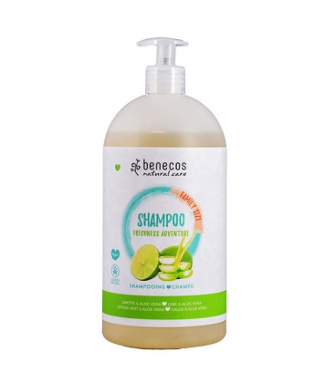 Σαμπουάν Freshness Adventure με Λάιμ & Αλόη, 950 ml, Bio, Benecos