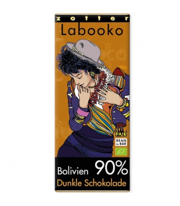 Βιολογική Σοκολάτα Υγείας Bolivia 90% Bio 65γρ Labooko Zotter