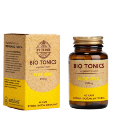 Aloe Vera 450mg, 40 κάψουλες, Bio, Premium Bio Tonics+