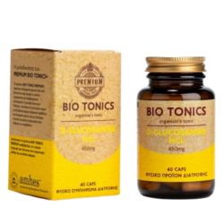 D-Glucosamine 450mg, 40 κάψουλες, Bio, Premium Bio Tonics+