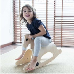 Αλογάκι Κλασσικό Ασπρόμαυρο, Plantoys, Ξύλινο, Οικολογικό, Εκπαιδευτικό, Παιχνίδι