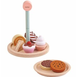 Σετ Γλυκισμάτων, Plantoys, Ξύλινο, Οικολογικό, Εκπαιδευτικό, Παιχνίδι  