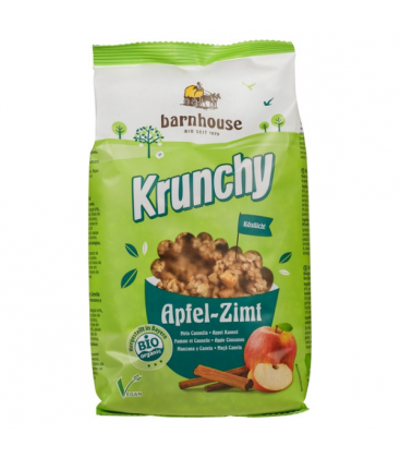 Βιολογικό Μούσλι Crunchy Μήλο- Κανέλα, 375 γρ., Bio, Barnhouse