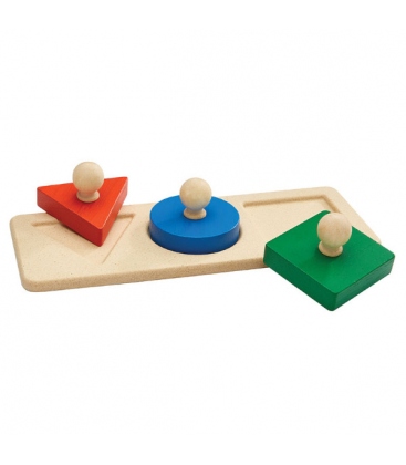 Πάζλ με Σχήματα, Plantoys, Ξύλινο, Οικολογικό, Εκπαιδευτικό, Παιχνίδι
