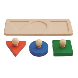 Πάζλ με Σχήματα, Plantoys, Ξύλινο, Οικολογικό, Εκπαιδευτικό, Παιχνίδι