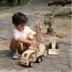 Πυροσβεστικό Όχημα, Plantoys, Ξύλινο, Οικολογικό, Εκπαιδευτικό, Παιχνίδι