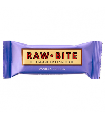 Βιολογική Μπάρα Χουρμά Ωμή Βανίλια Berries, 50γρ., Bio, Raw Bite
