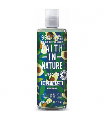 Αφρόλουτρο με Αβοκάντο, 400 ml, Bio, Faith In Nature