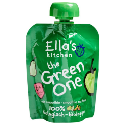 Βιολογικός Πολτός Φρούτων The Green One, 90 γρ., Bio, Ella's Kitchen