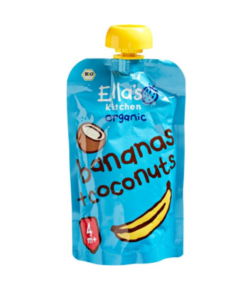 Βιολογικός Πολτός Μπανάνα Καρύδα, 120 γρ., Bio, Ella's Kitchen