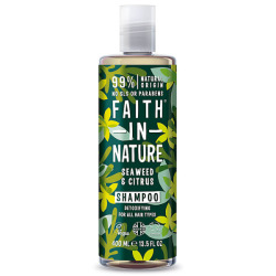 Σαμπουάν με Έλαια Κίτρων & Θαλάσσια Φυτά, 400 ml / Για όλους τους τύπους μαλλιών, Faith In Nature
