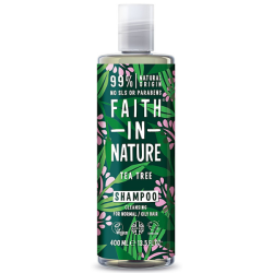Σαμπουάν με έλαιο Τεϊόδενδρου, 400 ml / Για κανονικό προς λιπαρό τύπο μαλλιών, Faith In Nature