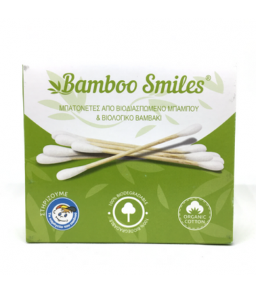 Μπατονέτες Μπαμπού 100 τμχ, Bamboo Smiles 