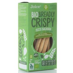 Βιολογικά Κριτσίνια Breadly Crispy Πέστο Βασιλικού, 120 γρ., Bio, Joice