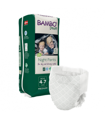 ΠΑΙΔΙΚΟ ΒΡΑΚΑΚΙ BAMBO DREAMY 4-7y BOY ,15-35kg, 10τεμ, bambo  