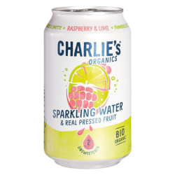 Ανθρακούχο Νερό με Raspberry & Lime, 330 ml, Charlie's