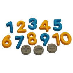 Αριθμοί και σύμβολα, Plantoys, ξύλινο, οικολογικό, εκπαιδευτικό, παιχνίδι