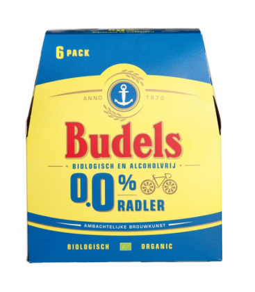 Βιολογική Μπύρα Radler Χωρίς Αλκοόλ, 6* 330 ml, Bio, Budels
