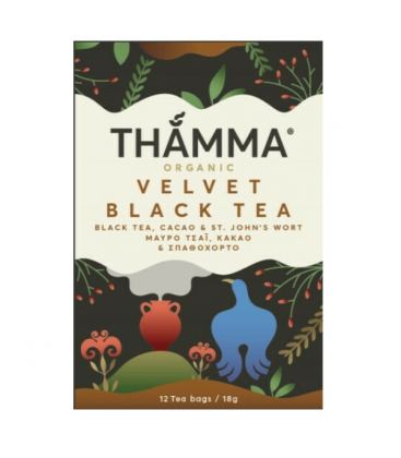 Βιολογικό Τσάι Velvet Black, 12 φακελάκια, Bio, Thamma
