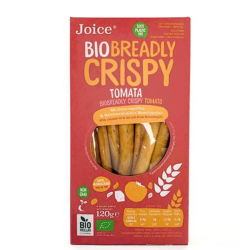 Βιολογικά Κριτσίνια Breadly Crispy Τομάτα, 120 γρ., Bio, Joice Foods