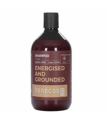Τονωτικό Σαμπουάν με Βιολογικό Καφέ "Energized And Grounded", 500 ml, Benecos