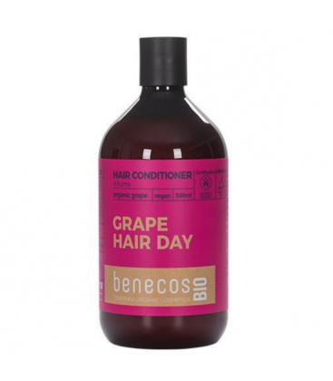Μαλακτική Κρέμα Μαλλιών για Όγκο "Grape hair day", 500 ml, Benecos