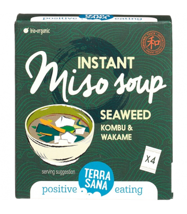 Miso σούπα στιγμής, με φύκια, 40γρ, TerraSana