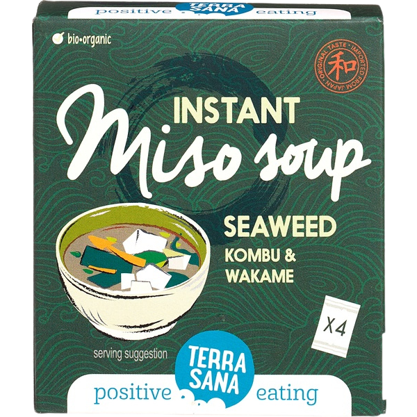 Miso σούπα στιγμής, με φύκια, 40γρ, TerraSana