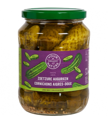 Αγγουράκι τουρσί, 670gr, bio, Your organic Nature 
