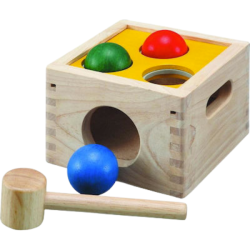 Κουτί με μπάλες και σφυρί – orchard, ξύλινο, οικολογικό, εκπαιδευτικό, παιχνίδι, Plantoys