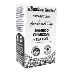 Σαπούνι με Ενεργό Άνθρακα & Tea Tree, 100 γρ., Bamboo Smiles