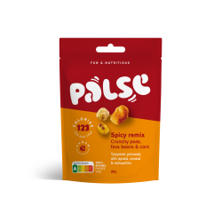 Palse Spicy Remix Τραγανές μπουκιές από Αρακά, Κουκιά & Καλαμπόκι  28g