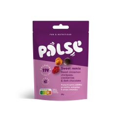 Palse Sweet Remix Καραμελωμένα Ρεβύθια, Κράνμπερι & Μαύρη Σοκολάτα 28g