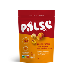 Palse Spicy Remix Τραγανές Μπουκιές από Αρακά, Κουκιά & Καλαμπόκι 85g