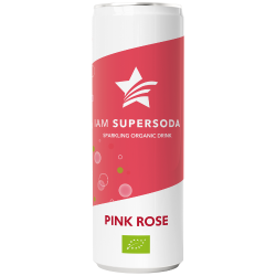 Βιολογική Σόδα με Τριαντάφυλλο, 250ml, BIO I AM SUPERSODA