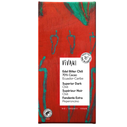 Vivani  Βιολογική, Vegan Σοκολάτα 70% Κακάο με Chili 100g